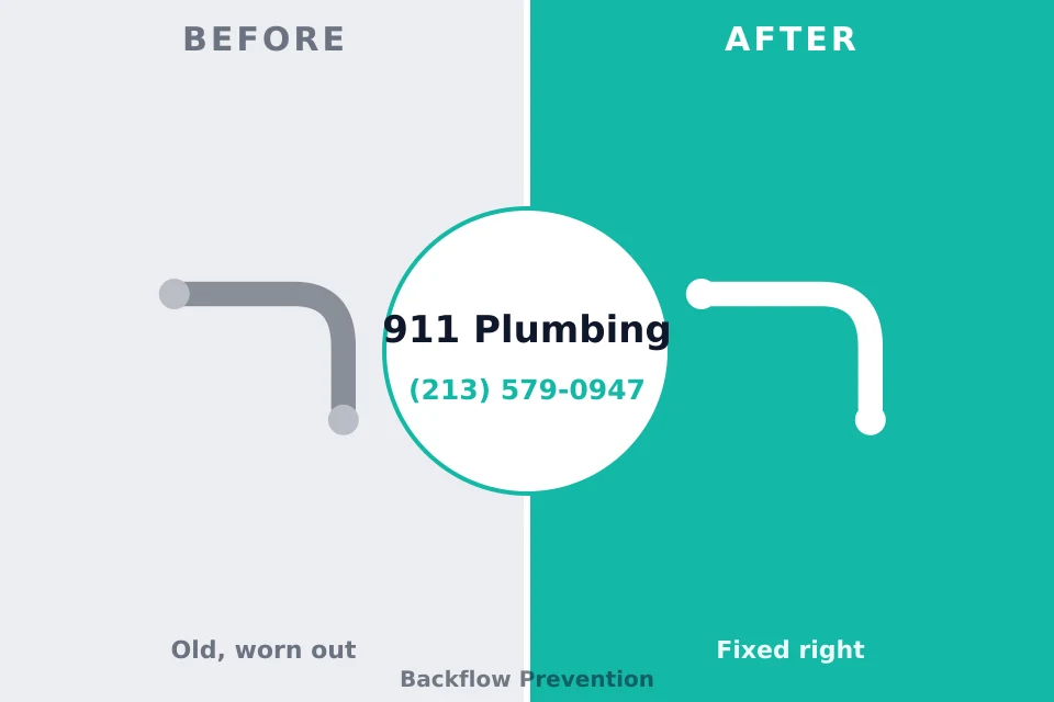 Before and after: plumbing repair Saunders Lake, OR